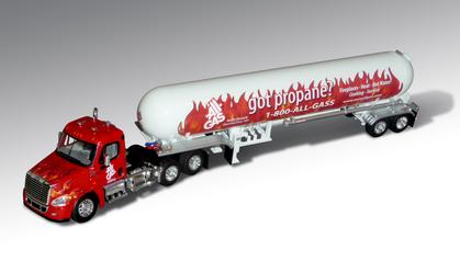 All-Gas Freightliner Cascadia  w/ Propane Tanker