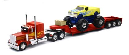 Peterbilt Lowboy with Monster Truck