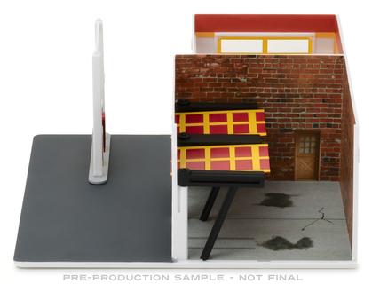 &quot;Shell Oil&quot; Vintage Gas Station Diorama - Mechanic&