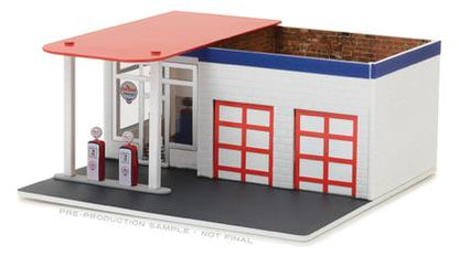 &quot;Chevron&quot; Vintage Gas Station Diorama - Mechanic&