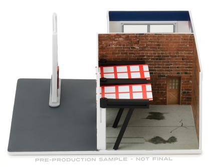 &quot;Chevron&quot; Vintage Gas Station Diorama - Mechanic&