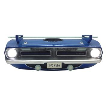 3-D wall shelf with LED light "Plymouth Barracuda 1970"