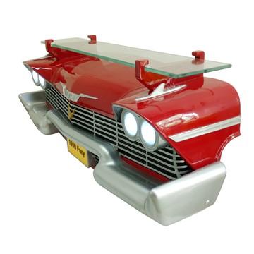 3-D wall shelf with LED light "Plymouth Fury 1959"