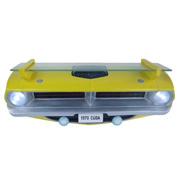 3-D wall shelf with LED light "Dodge Cuda 1970"