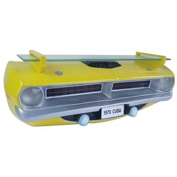 3-D wall shelf with LED light "Dodge Cuda 1970"