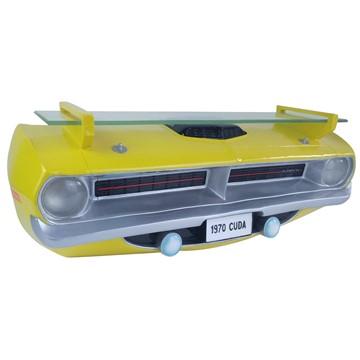 3-D wall shelf with LED light &quot;Dodge Cuda 1970&quot;