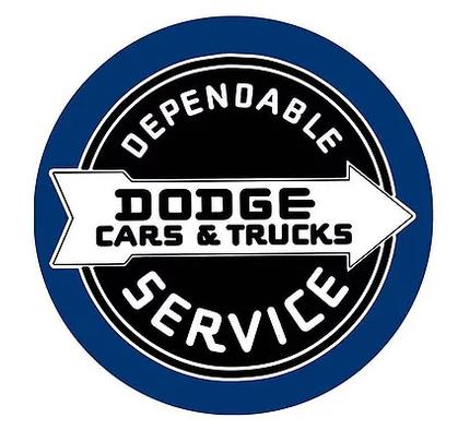 Enseigne "bouton" Dodge 15"