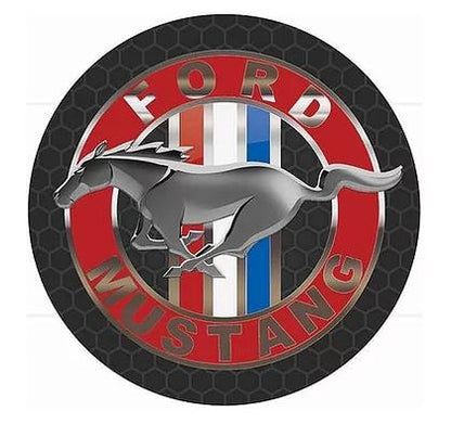 Enseigne "bouton" Ford Mustang 15"