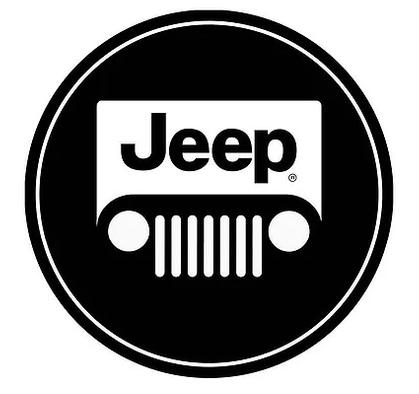 Enseigne "bouton" Jeep 15"