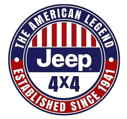Enseigne "bouton" Jeep 15"