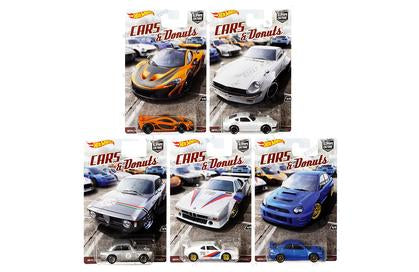 Hot Wheels 1:64 Car Culture 2017 CARS &amp; DONUTS SET OF 5