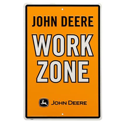 John Deere "Work Zone" Embossed sign (12"x18")