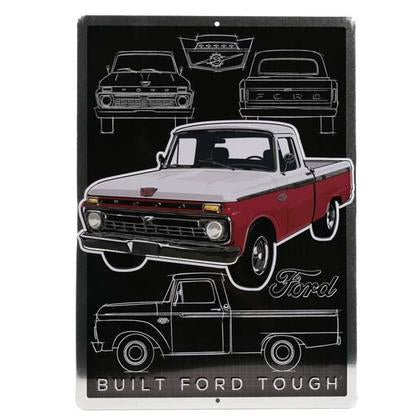 FORD EMBOSSED TIN SIGN (10"x14")