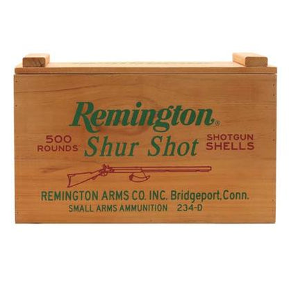REMINGTON SHUR SHOT WOOD AMMO BOX (10&quot;x10&quot;x16&quot;)