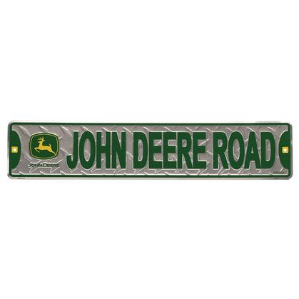 JOHN DEERE RD. EMBOSSED STREET SIGN (24"x5")
