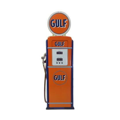 Pompe à Essence GULF EMBOSSED TIN SIGN (11"x32")