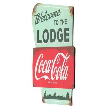 COCA-COLA WELCOME TIN SIGN (12"x13")