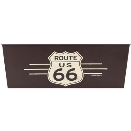 Contenant métallique "Route 66" (18"x7"x9")