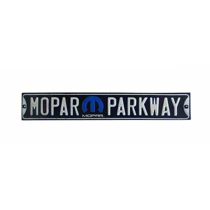 MOPAR PARKWAY EMBOSSED STREET TIN SIGN (20"x3.5")