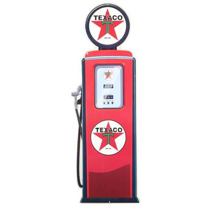 TEXACO FUEL PUMP EMBOSSED TIN SIGN (11"x32")