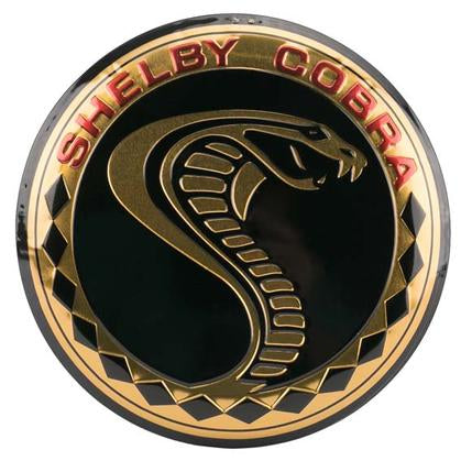 SHELBY COBRA EMBOSSED TIN BUTTON (12"x12")