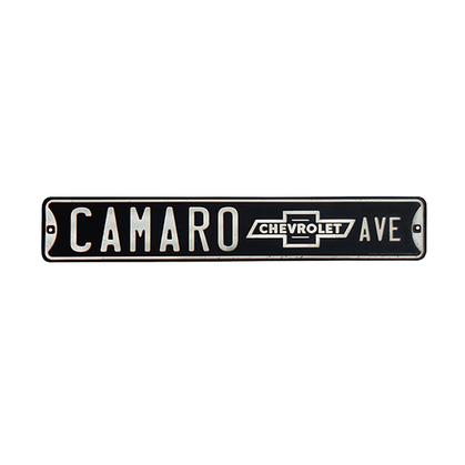 CAMARO EMBOSSED TIN STREET SIGN (20"x3.5")