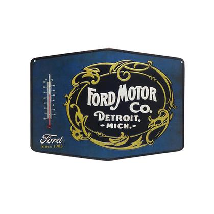 FORD EMBOSSED TIN THERMOMETER (14&quot;x10&quot;)