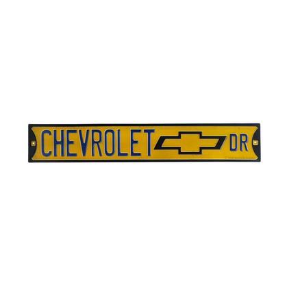 CHEVROLET DR. EMBOSSED STREET SIGN (20"x3.5")