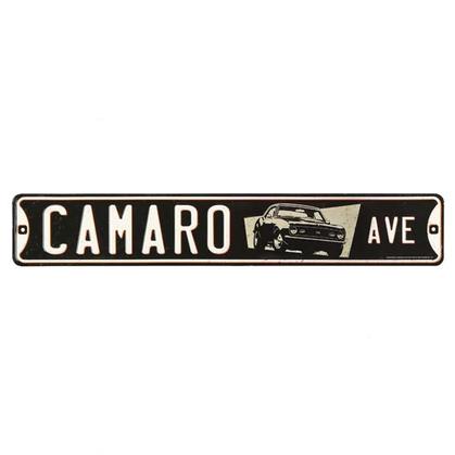 CAMARO AVE. EMBOSSED TIN STREET SIGN (20"x3.5")