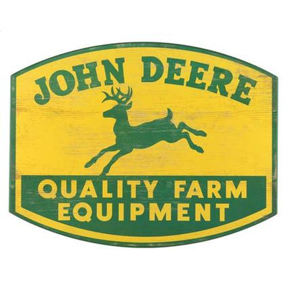 JOHN DEERE WOOD WALL ART (19"x15")