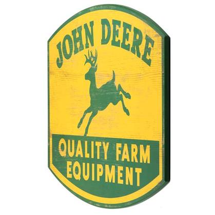 JOHN DEERE WOOD WALL ART (19"x15")