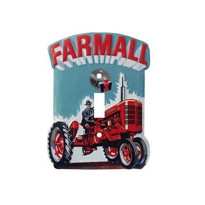 FARMALL EMBOSSED TIN SWITCH PLATE (4.18&quot; W X 5.58&quot;)