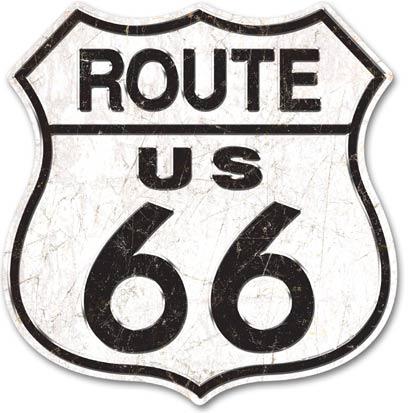 Enseigne Route 66 23"x22.5"