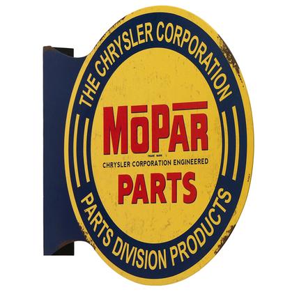 MOPAR PARTS FLANGED WALL SIGN 13.4"x12"x2"