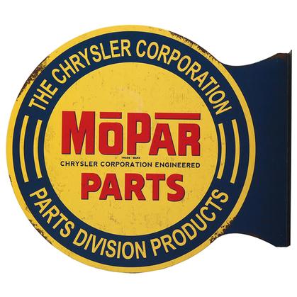 MOPAR PARTS FLANGED WALL SIGN 13.4"x12"x2"