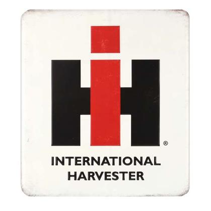 INTERNATIONAL HARVESTER EMBOSSED TIN SIGN 13.75&quot; W X 15.25&quot; H