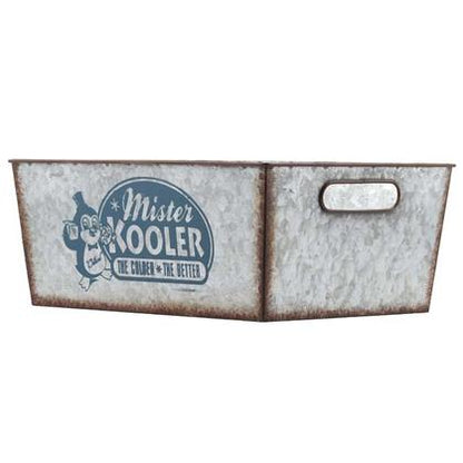 MISTER KOOLER GALVANIZED TIN CRATE