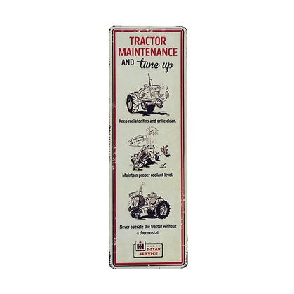 FARMALL VERTICAL EMBOSSED TIN SIGN 5.5"x17"
