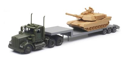Kenworth Lowboy Trailer "Military" with Tank