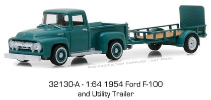 1954 Ford F-100 with Utility Trailer "Hitch and Tow Series 13"