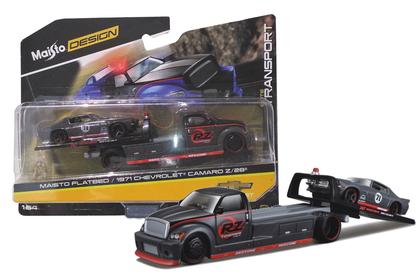 Ensemble ELITE TRANSPORT1:64 Flatbed &amp; Chevrolet Camaro Z/28 1971