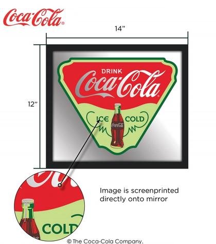 Mirror "Coca-Cola" 12x14"