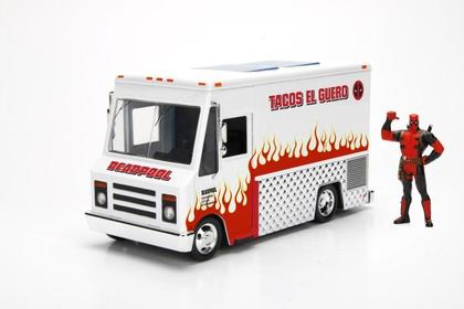 Tacos El Guero Food Truck with Deadpool Figure