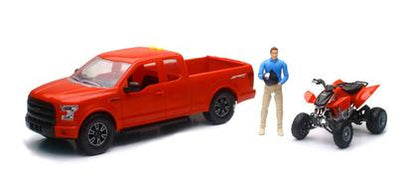 Ensemble Ford F-150 &amp; Honda TRX450 1:14 (Plastique)