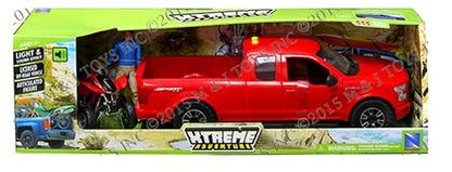 Ensemble Ford F-150 &amp; Honda TRX450 1:14 (Plastique)