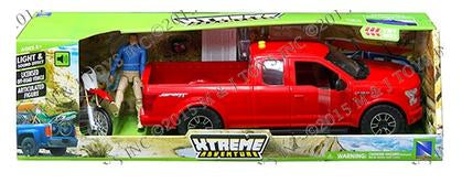 Ensemble Ford F-150 &amp; Honda Dirt Bike 1:14 (Plastique)