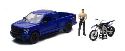 Ford F-150 &amp; Yamaha Dirt Bike 1:14 (Plastic)