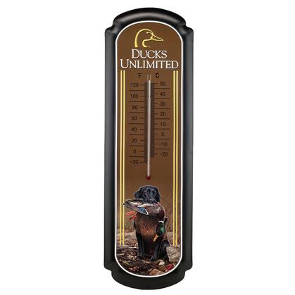 DUCKS UNLIMITED OVERSIZED THERMOMETER 8.5&quot;x27&quot;