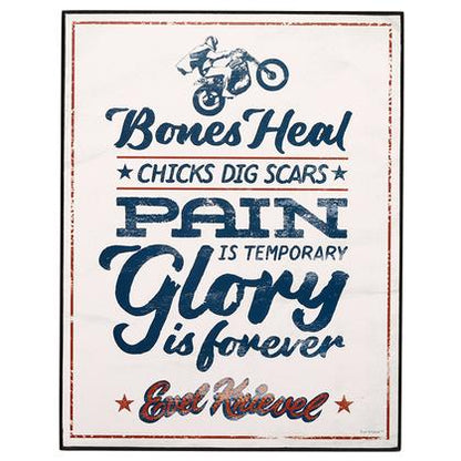 BONES HEAL EVEL KNIEVEL TABLE TOPPER 7"x9"