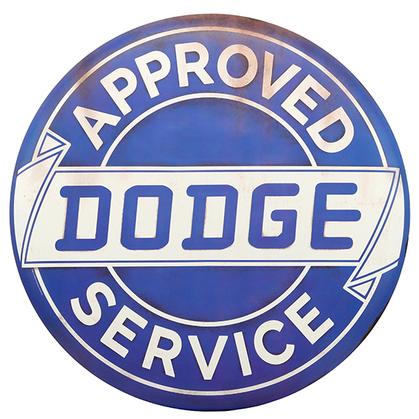 DODGE SERVICE TIN BUTTON SIGN 24"x24"